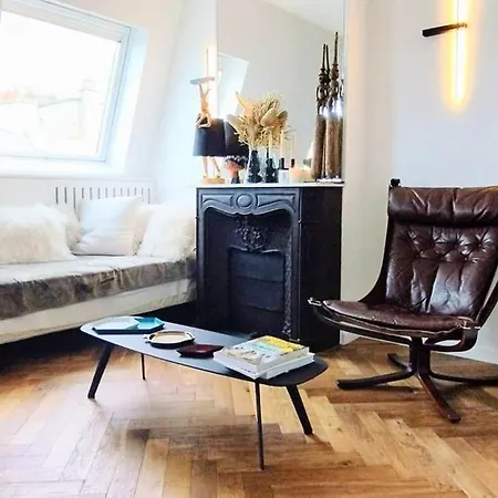 Warm Bright Flat On Roofs Of Paris, Eiffel Tower Appartement