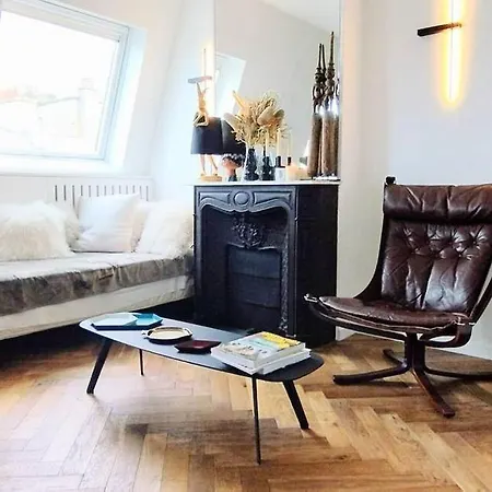 Warm Bright Flat On Roofs Of Paris, Eiffel Tower Appartement Paris